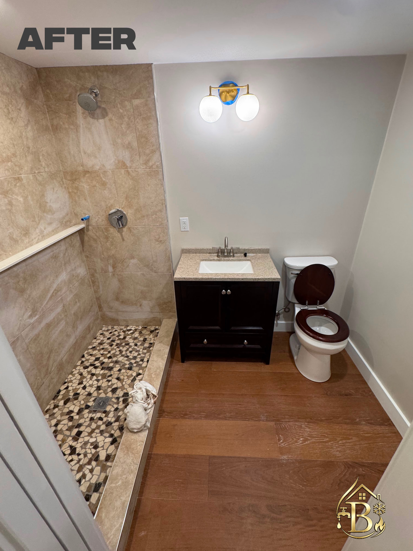 Bathroom remodel — walk-in shower